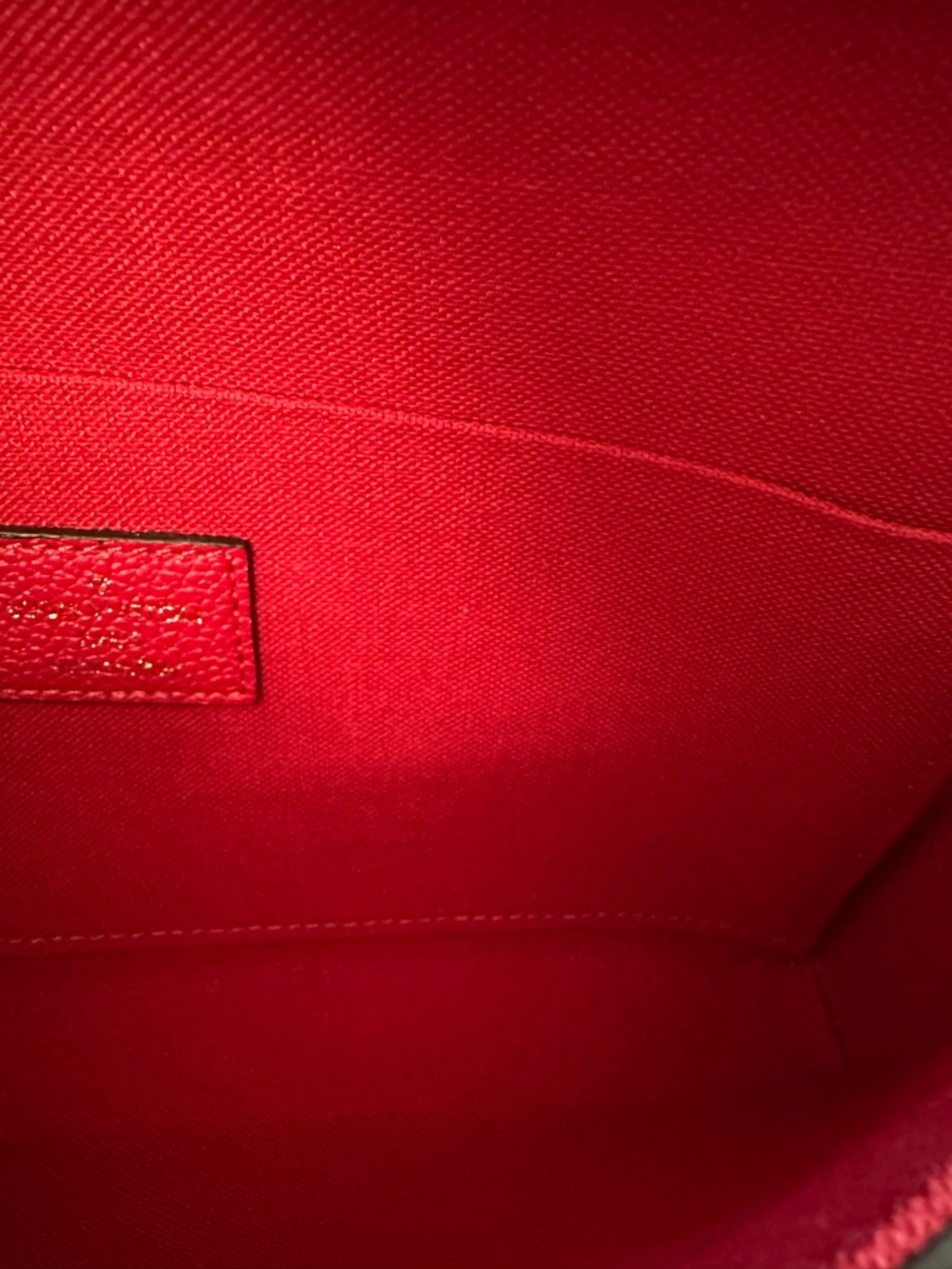 Authentic LV Félicie Pochette Monogram Empreinte - Red w/ Both Inserts - Picture 3 of 15